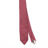 Front Front Detail of Vintage 1980's Polka Dot Patterned Tie