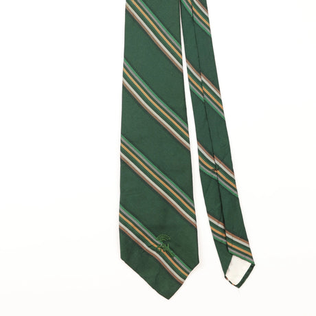 Front Detail of Vintage Countess Mara Striped Patterned Tie