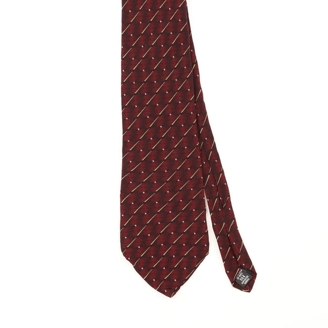 Front Front Detail of Vintage Bill Blass Geometric Patterned Tie