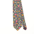 Front Front Detail of Vintage 1990's Tango Floral Patterned Tie
