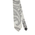Front Front Detail of Vintage 1990's Yves Saint Laurent Paisley Patterned Tie