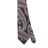 Front Front Detail of Vintage 1990's Pal Zileri Paisley Patterned Tie