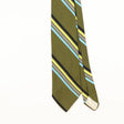 Front Detail of Vintage 1980's Striped Patterned Tie