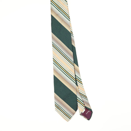 Front Front of Vintage 1980's Oleg Cassini Striped Patterned Tie