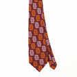 Front Front Detail of Vintage 1980's Geometric Patterned Tie
