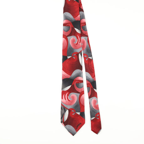Front of Vintage Jerry Garcia Abstract Patterned Tie