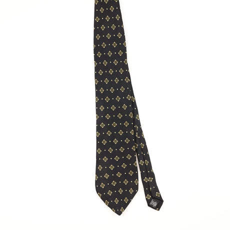 Front of Vintage Bill Blass Geometric Patterned Tie