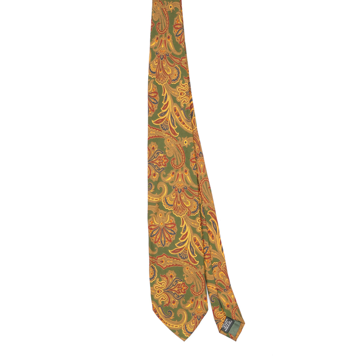 Front Front of Vintage 1990's Paisley Patterned Tie