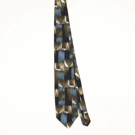 Front Front of Vintage 1990's Abstract Patterned Tie