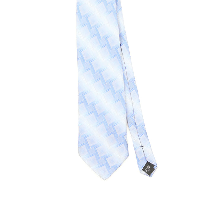 Front Front Detail of Vintage Pierre Cardin Geometric Patterned Tie