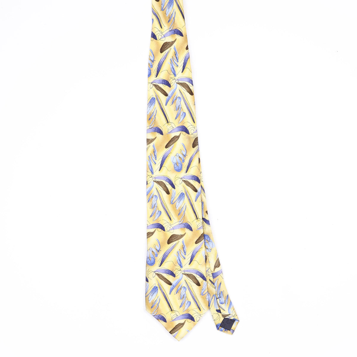 Front Front of Vintage 1990's Jerry Garcia Lunch Abstract Patterned Tie
