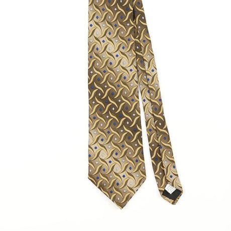 Front Detail of Vintage Geometric Patterned Tie