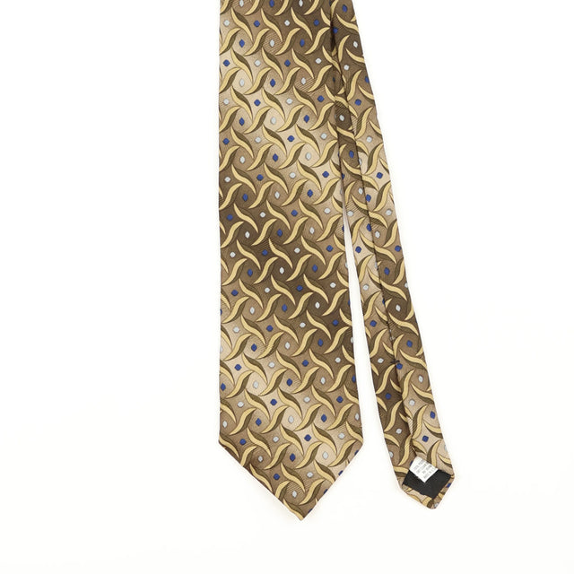 Front Detail of Vintage Geometric Patterned Tie