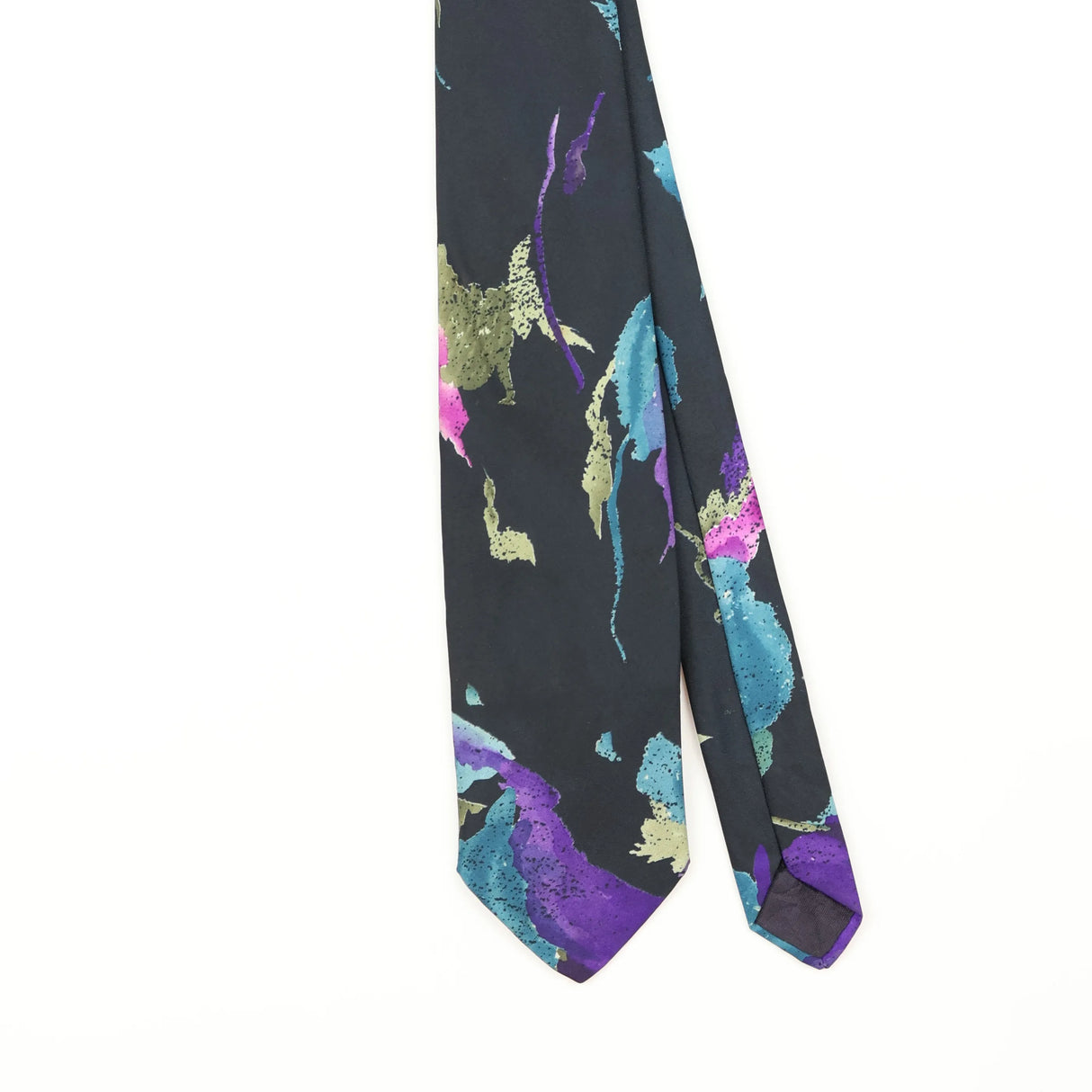 Front Detail of Vintage 1990's Abstract Patterned Tie