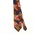 Front Front Detail of Vintage 1990's Enrico Coveri Floral Patterned Tie