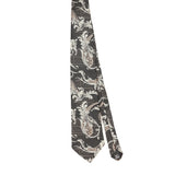 Front of Vintage 1990's Haggar Paisley Patterned Tie