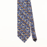 Front Detail of Vintage 1990's Geometric Patterned Tie