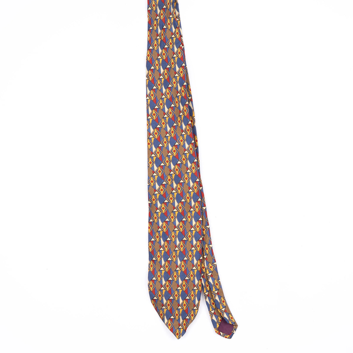 Front Front of Vintage 1990's Geometric Patterned Tie