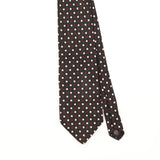Front Detail of Vintage 1990's Squares Geometric Patterned Tie