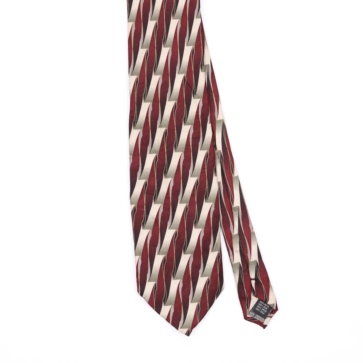 Front Front Detail of Vintage Croft & Barrow Geometric Patterned Tie