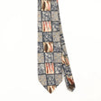 Front Front Detail of Vintage 1990's Pierre Cardin Geometric Patterned Tie