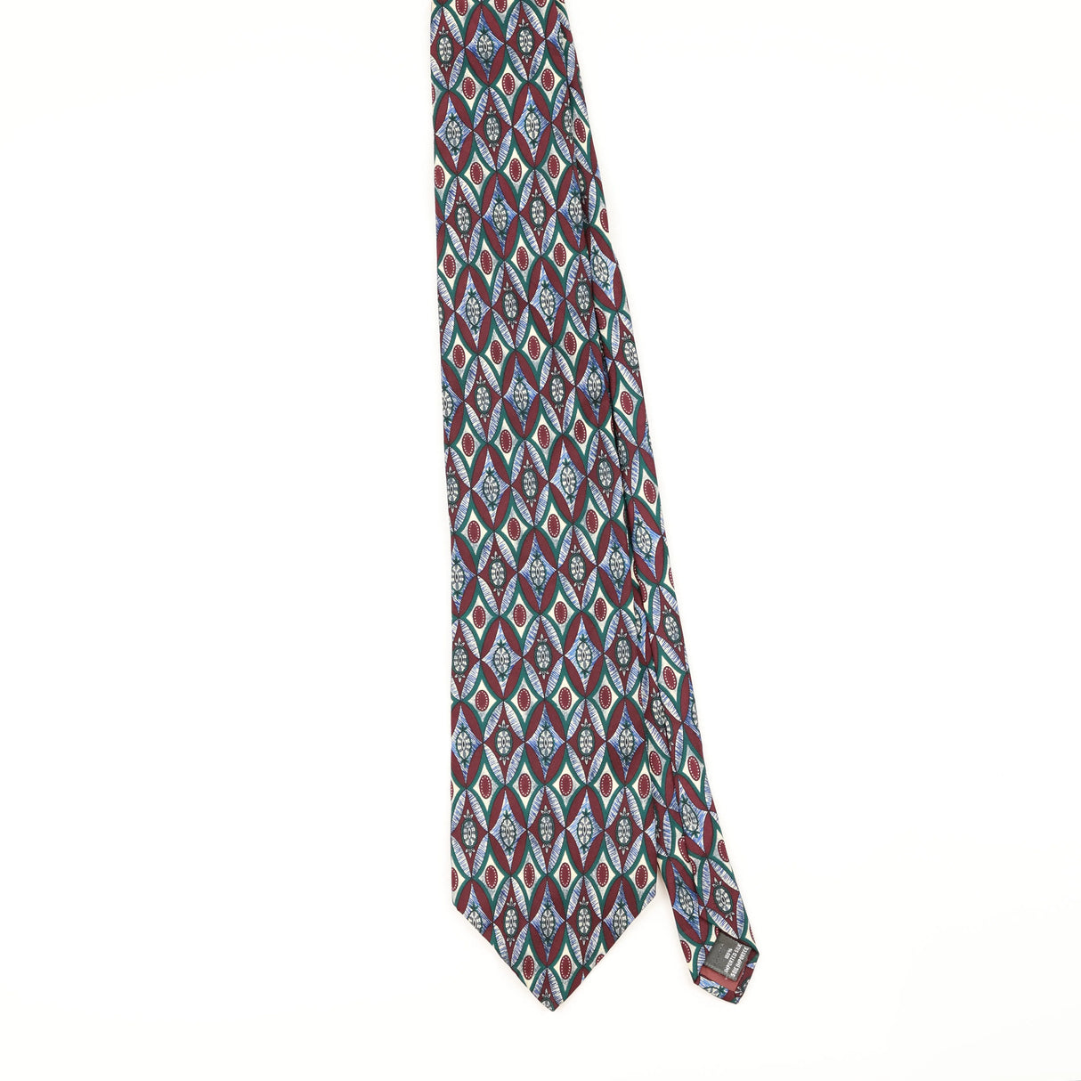 Front of Vintage 1990's Christian Dior Geometric Patterned Tie