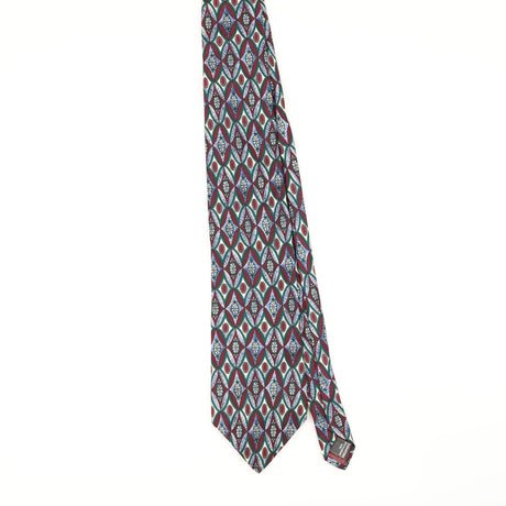 Front of Vintage 1990's Christian Dior Geometric Patterned Tie