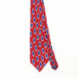 Front Front Detail of Vintage 1990's Nautica Polka Dot Patterned Tie