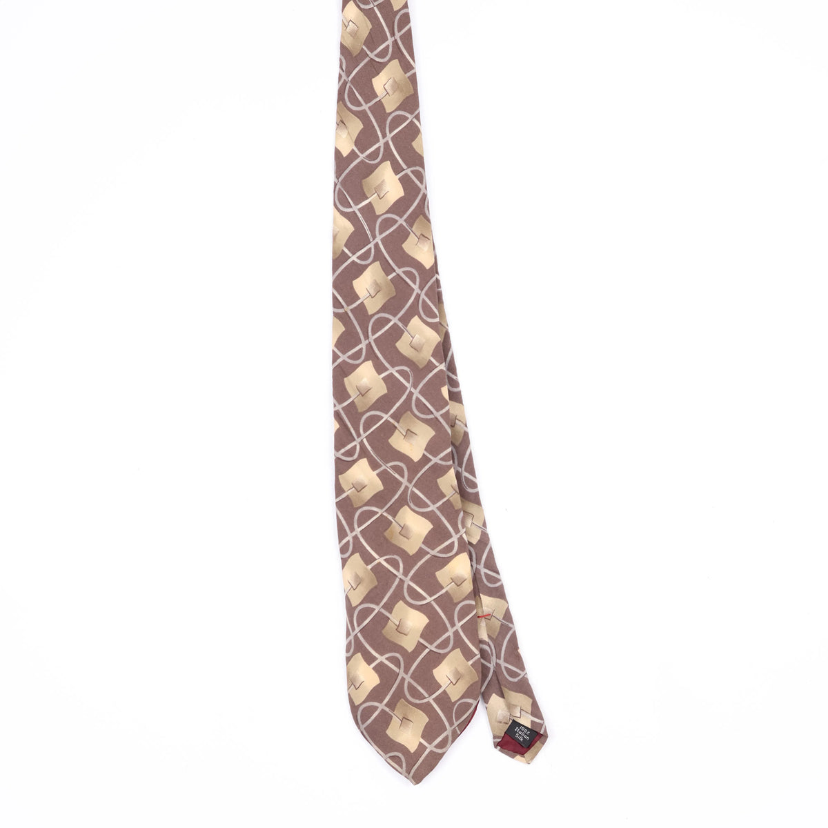 Front Front of Vintage 1990's Zylos Geometric Patterned Tie