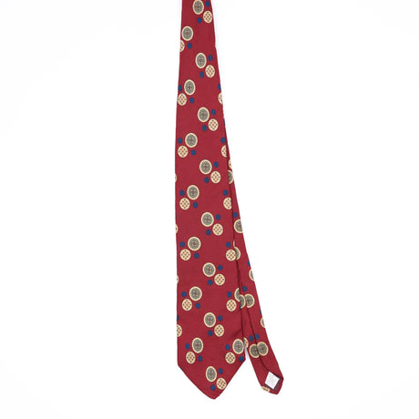 Front Front of Vintage 1990's Claiborne Golf Ball Geometric Patterned Tie