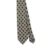 Front Front Detail of Vintage 1990's Nordstrom Paisley Patterned Tie