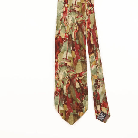 Front Detail of Vintage Abstract Patterned Tie