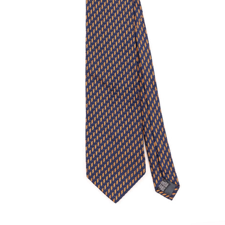 Front Detail of Vintage 1990's Jaeger Geometric Patterned Tie