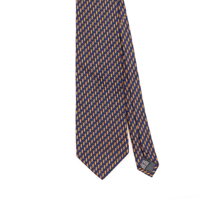 Front Detail of Vintage 1990's Jaeger Geometric Patterned Tie