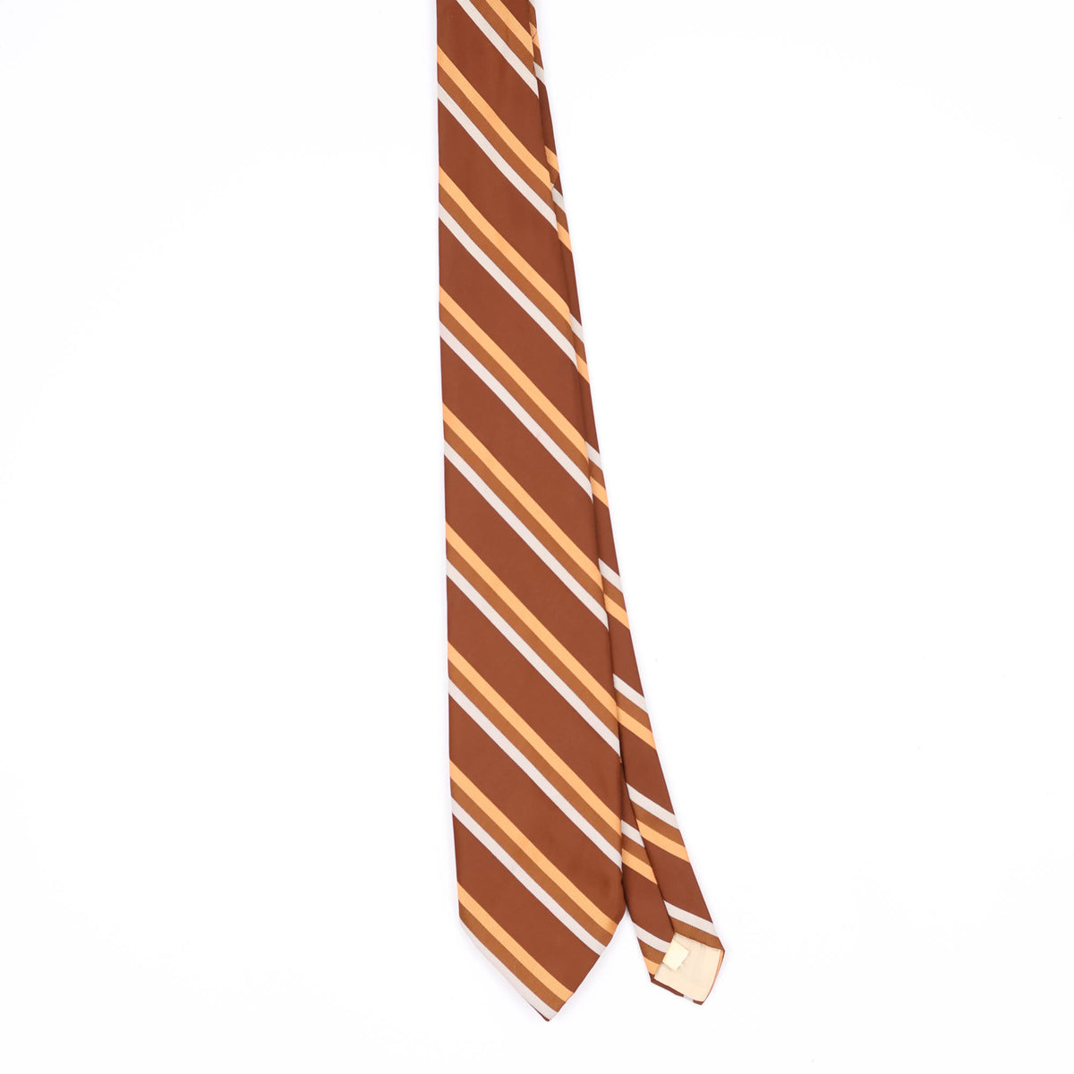Front Front of Vintage 1980's Striped Patterned Tie