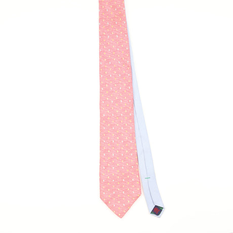 Front of Vintage 1990's Tommy Hilfiger Fish Animal Print Patterned Tie