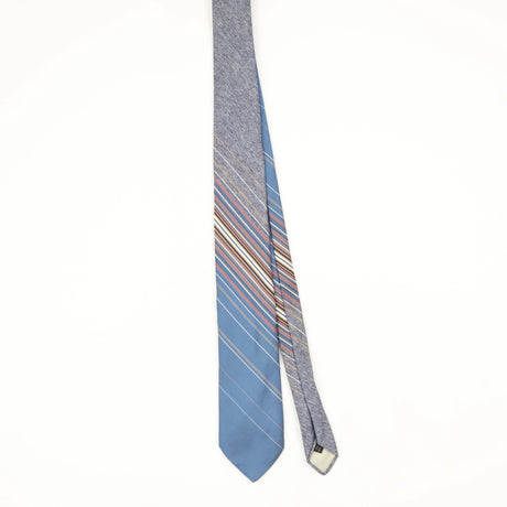 Front Front of Vintage 1990's J. C. Penney Striped Patterned Tie