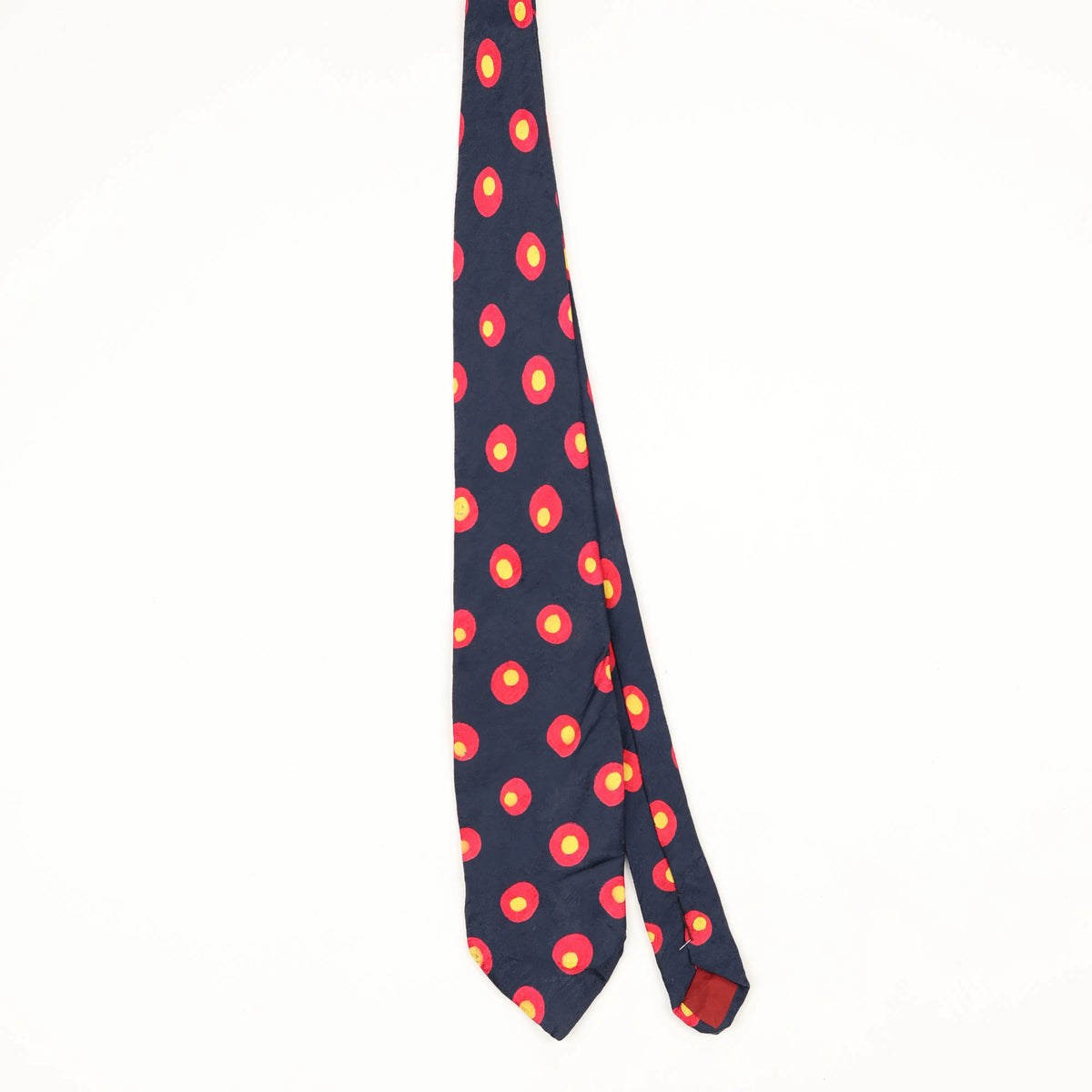 Front Front of Vintage 1990's Polka Dot Patterned Tie