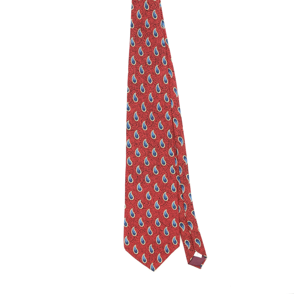 Front Front of Vintage 1990's Pierre Cardin Paisley Patterned Tie