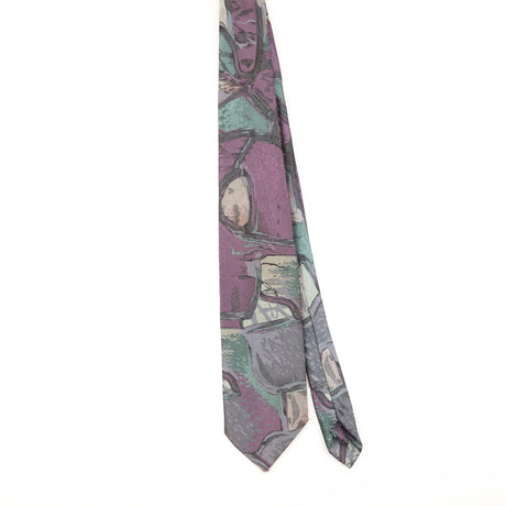 Front of Vintage 1990's Abstract Patterned Tie