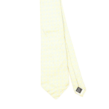 Front Front Detail of Vintage Hawes & Curtis Geometric Patterned Tie