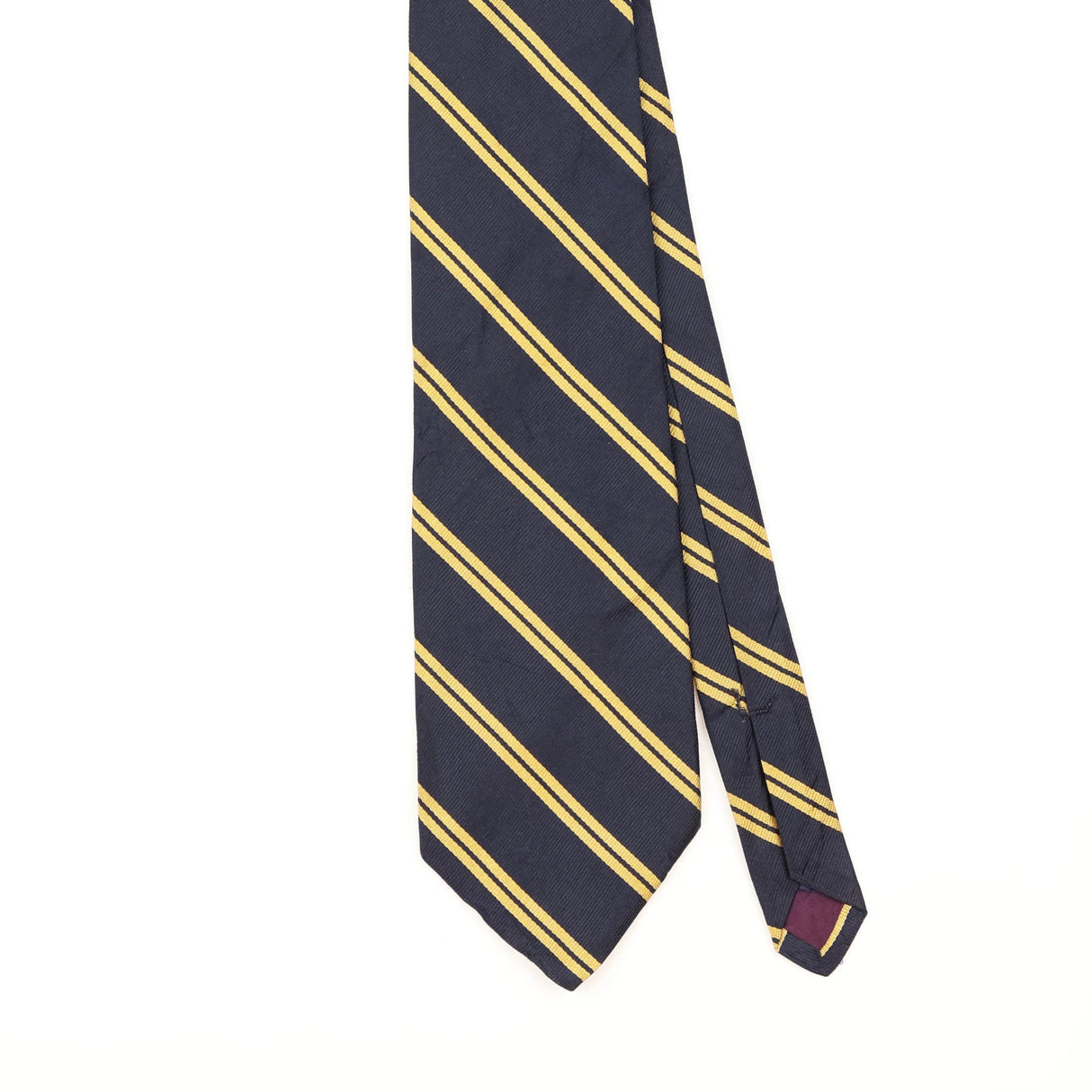 Front Detail of Vintage 1990's Jos. A. Bank Striped Patterned Tie