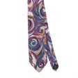 Front Front Detail of Vintage 1990's Swirl Abstract Patterned Tie