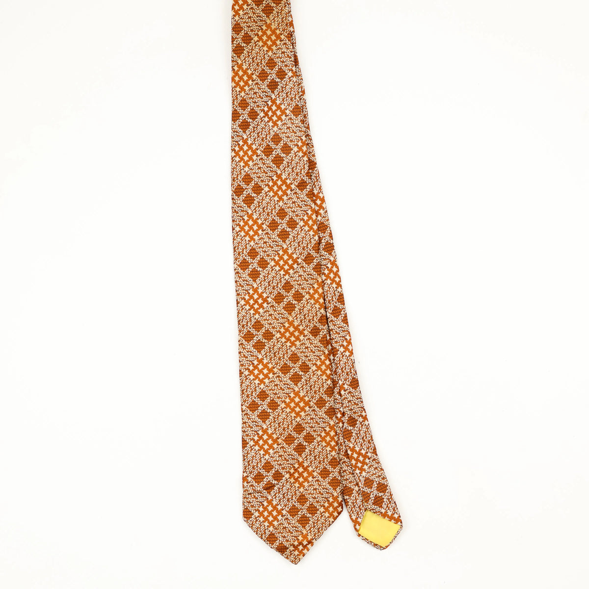 Front Front of Vintage 1980's Wembley Check Patterned Tie