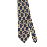 Front Detail of Vintage 1990's Puritan Geometric Patterned Tie