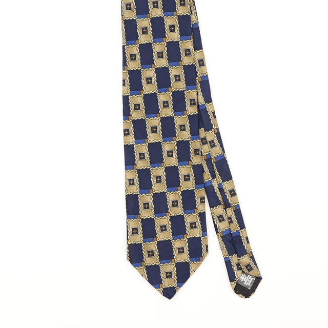 Front Detail of Vintage 1990's Puritan Geometric Patterned Tie