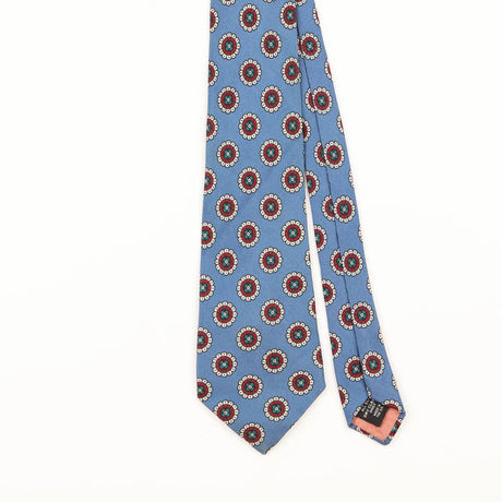 Front Detail of Vintage 1980's Geometric Patterned Tie