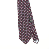 Front Front Detail of Vintage 1990's Etro Geometric Patterned Tie