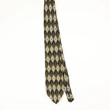 Front Front of Vintage 1990's Mulberry Geometric Patterned Tie