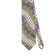 Front Front Detail of Vintage 1990's J.T. Beckett Geometric Patterned Tie